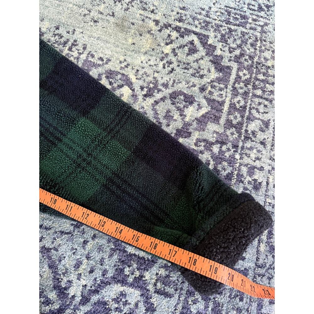 L.L. Bean Men’s Green/Navy Plaid Shacket Button-Down Chore Fleece Outdoors- L - Picture 9 of 9